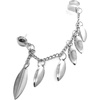 image:imageVintage Tassel Leaf Ear Cuff Crawler Climber Earrings for Women Girls Silvery Cartilage Small Hoop Wrap Vine Clip on Leaves Chain Drop Dangle Fashion Punk Jewelry 1 Piece
