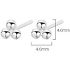 image:image20G Tiny Bead Stud Earrings for Women Girls 925 Sterling Silver Hypoallergenic Bohemian Mini Cute Triangle Ball Beaded Piercing Cartilage Tragus Post Pin Minimalist Dainty Earring Gifts for Her