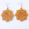 image:imageLightweight Wooden Dangle Drop Earrings for Women Girls Retro African Boho Ethnic Geometric Cross Animal Shell Filigree Wood Ear Piercing Jewelry Burlywood