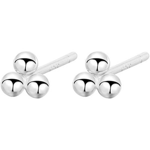 image:image20G Tiny Bead Stud Earrings for Women Girls 925 Sterling Silver Hypoallergenic Bohemian Mini Cute Triangle Ball Beaded Piercing Cartilage Tragus Post Pin Minimalist Dainty Earring Gifts for Her