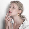 image:imageClassic Round Chunky Wide Small Hoop Earrings for Women Girls Stainless Steel 14K Gold Plated Endless Thick Hoops Click Top Pierced Earring Flat Circle Minimalist Jewelry Fashion Gifts 35mm14inch