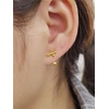 image:imageCross Half Small Piercing Hoop 3mm Ball Stud Earrings for Women Girls 925 Sterling Silver Tiny Ear Cuff Cartilage Tragus Daith Curved 20G Barbell Daith Rook Earring 18G Body Ring Jewelry Gold Plated