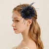 image:imageDtja 4 Crystal Feather Flower Brooch Pin for Women Girls Dainty Bright Satin Rhinestone Floral Brooches Lapel Hair Pins Elegant Wedding Cocktail Prom Party Hat Bag Suit Clothing Dress Accessories Jewelry GiftBlack