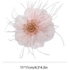 image:imageDtja 4 Crystal Feather Flower Brooch Pin for Women Girls Dainty Bright Satin Rhinestone Floral Brooches Lapel Hair Pins Elegant Wedding Cocktail Prom Party Hat Bag Suit Clothing Dress Accessories Jewelry GiftPink