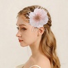 image:imageDtja 4 Crystal Feather Flower Brooch Pin for Women Girls Dainty Bright Satin Rhinestone Floral Brooches Lapel Hair Pins Elegant Wedding Cocktail Prom Party Hat Bag Suit Clothing Dress Accessories Jewelry GiftPink