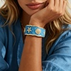 image:imageDtja Colorful Starfish Seashell Open Cuff Bracelet for Women Gold Toned Enamel Ocean Sea Beach Theme Wide Bangle Bracelets Fashion Summer Holiday Vacation Coastal Accessories Jewelry 216Blue