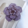 image:imageRhinestone Handmade Camellia Flower Brooch Lapel Pins for Women Her Fashion Crystal Floral Brooches Hair Clip Dress Accessories Jewelry Boutonniere Corsage Wedding Birthday Party Gift 105cm41inPurple