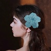 image:imageRhinestone Handmade Camellia Flower Brooch Lapel Pins for Women Her Fashion Crystal Floral Brooches Hair Clip Dress Accessories Jewelry Boutonniere Corsage Wedding Birthday Party Gift 105cm41inTurquoise