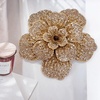 image:imageRhinestone Handmade Camellia Flower Brooch Lapel Pins for Women Her Fashion Crystal Floral Brooches Hair Clip Dress Accessories Jewelry Boutonniere Corsage Wedding Birthday Party Gift 105cm41inBronze