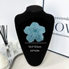 image:imageRhinestone Handmade Camellia Flower Brooch Lapel Pins for Women Her Fashion Crystal Floral Brooches Hair Clip Dress Accessories Jewelry Boutonniere Corsage Wedding Birthday Party Gift 105cm41inTurquoise