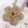 image:imageRhinestone Handmade Camellia Flower Brooch Lapel Pins for Women Her Fashion Crystal Floral Brooches Hair Clip Dress Accessories Jewelry Boutonniere Corsage Wedding Birthday Party Gift 105cm41inBronze