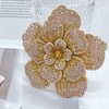 image:imageRhinestone Handmade Camellia Flower Brooch Lapel Pins for Women Her Fashion Crystal Floral Brooches Hair Clip Dress Accessories Jewelry Boutonniere Corsage Wedding Birthday Party Gift 105cm41inChampagne