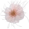 image:imageDtja 4 Crystal Feather Flower Brooch Pin for Women Girls Dainty Bright Satin Rhinestone Floral Brooches Lapel Hair Pins Elegant Wedding Cocktail Prom Party Hat Bag Suit Clothing Dress Accessories Jewelry GiftPink