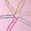 image:imageDtja Boho Bead Flower Necklace for Women Girls Bohemian Colorful Ball Bead Seed Handmade Adjustable Choker Chain Layered Bracelet Anklet Beachy Y2K Necklaces Gift Yellow
