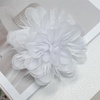 image:image14cm55 Big Silky Fabric Flower Brooch Pin for Women Girls Dainty Peony Camellia Brooches Duckbill Alligator Hair Clips Barrettes Floral Hair Pins Wedding Holiday Costume AccessoriesWhite