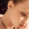 image:imageCZ Chunky Spike Tiny Small Hoop Earrings for Women Girls Sterling Silver Charms Minimalist Huggie Hoops Cute Cartilage Stud Tragus Helix Pave Crystal Earrings Fashion Punk Jewelry Gift Silver