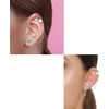 image:imageVintage Ball Chain Ear Cuff Cartilage Crawler Climber Earrings for Women Girls 925 Sterling Silver Small Hoop Wrap Clip on Slave Tassel Drop Dangle 34mm Ball Bead Studs Asymmetrical Oxidized Jewelry