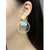 image:imageCute Acrylic Weather Dangle Earrings for Women Girls Round Resin Graffiti Rainny Cloud Statement Drop Stud Hypoallergenic Lightweight Lovely Birthday Party Y2K Jewelry Gift for Daughter Niece