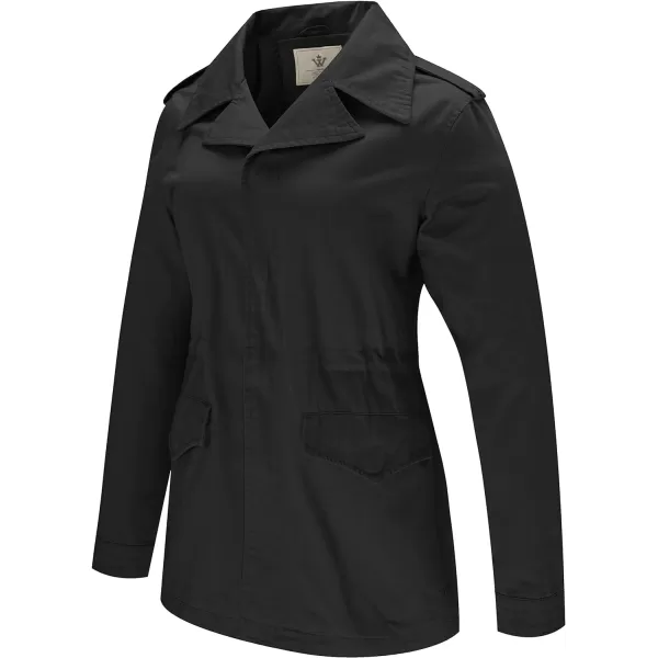 WenVen Womens Spring MilitarynbspCasual Cotton Anorak Jacket with DrawstringWenVen Womens Spring MilitarynbspCasual Cotton Anorak Jacket with Drawstring