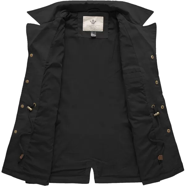 WenVen Womens Spring MilitarynbspCasual Cotton Anorak Jacket with DrawstringWenVen Womens Spring MilitarynbspCasual Cotton Anorak Jacket with Drawstring
