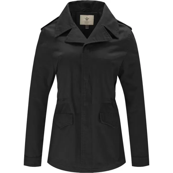 WenVen Womens Spring MilitarynbspCasual Cotton Anorak Jacket with DrawstringWenVen Womens Spring MilitarynbspCasual Cotton Anorak Jacket with Drawstring