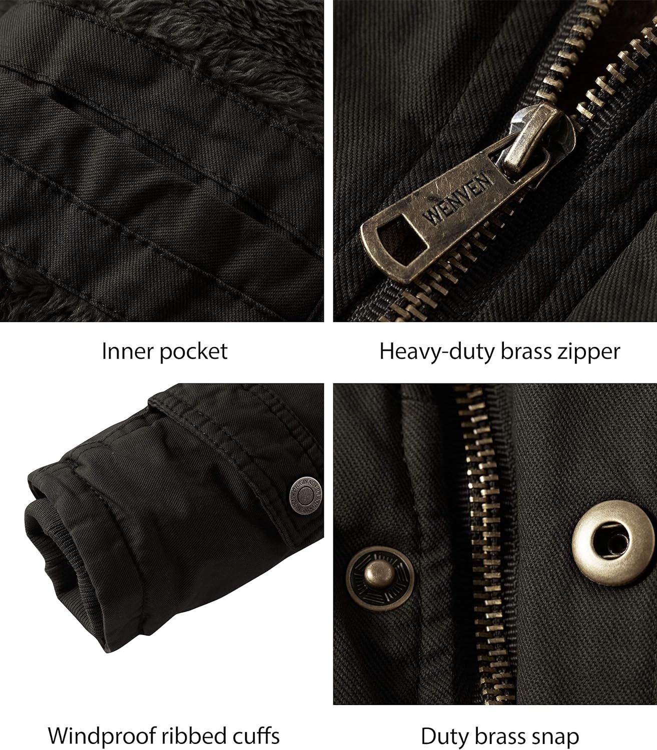 thumbnail image 2 of Men's Quilted Winter Parka Jacket With Removable Hood - Warm Waterproof Winter Coat 2 of 11