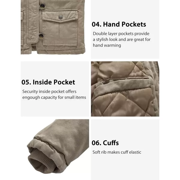 WenVen Boys Girls Casual Hooded School Coat Breathable Windproof Jacket Khaki 67WenVen Boys Girls Casual Hooded School Coat Breathable Windproof Jacket Khaki 67