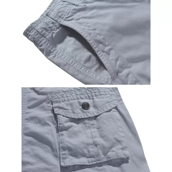 WenVen Mens Cotton Twill Cargo Shorts Outdoor Wear LightweightNo4 Light Grey33WenVen Mens Cotton Twill Cargo Shorts Outdoor Wear LightweightNo4 Light Grey33