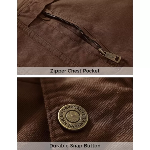 WenVen Mens Winter Sherpa Parka Mid Length Thicken Military Style Warm Jacket with Removable HoodKhaki