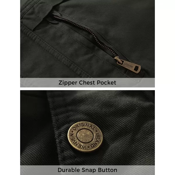 WenVen Mens Winter Sherpa Parka Mid Length Thicken Military Style Warm Jacket with Removable HoodOlive