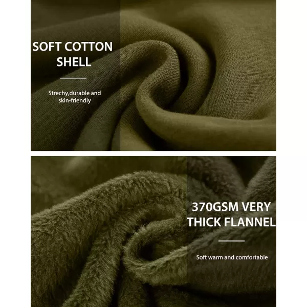 WenVen Womens Long Hoodie Dress Thicken Fleece Lined Pullover SweatshirtDark Green