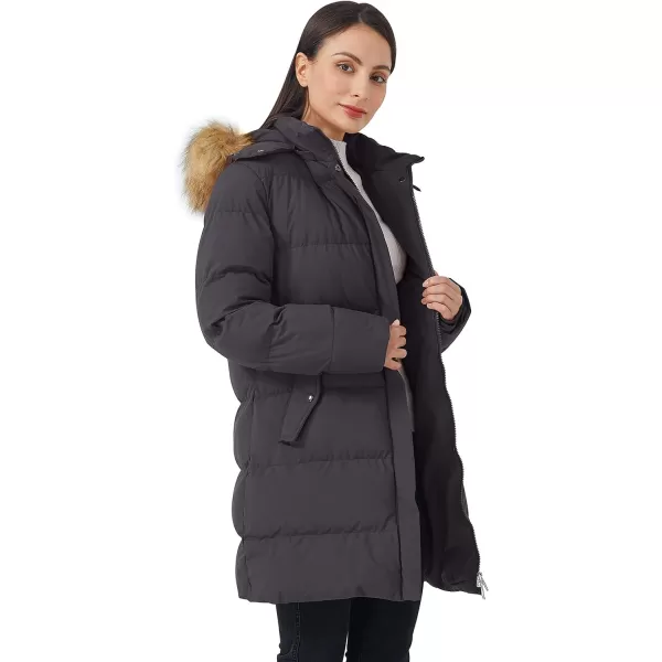 WenVen Womens Plus Size Winter Puffer Coat Parka Jacket with Hood Charcoal 4XLWenVen Womens Plus Size Winter Puffer Coat Parka Jacket with Hood Charcoal 4XL