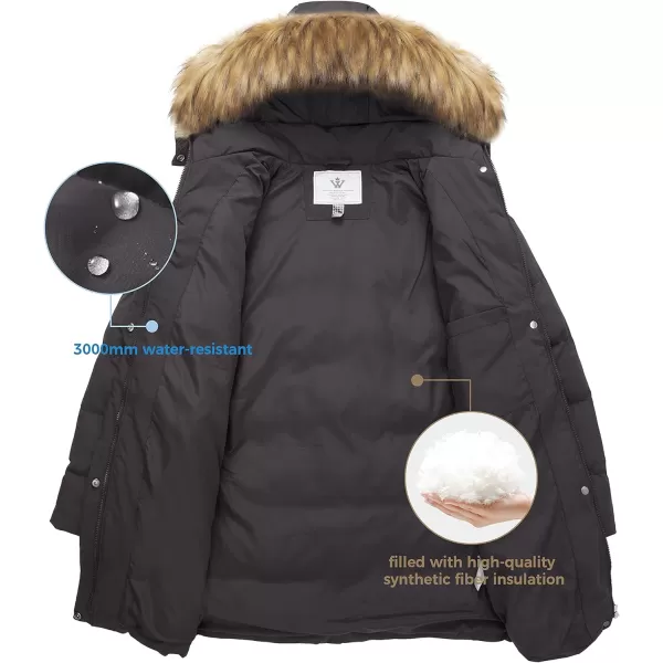 WenVen Womens Plus Size Winter Puffer Coat Parka Jacket with Hood Charcoal 4XLWenVen Womens Plus Size Winter Puffer Coat Parka Jacket with Hood Charcoal 4XL
