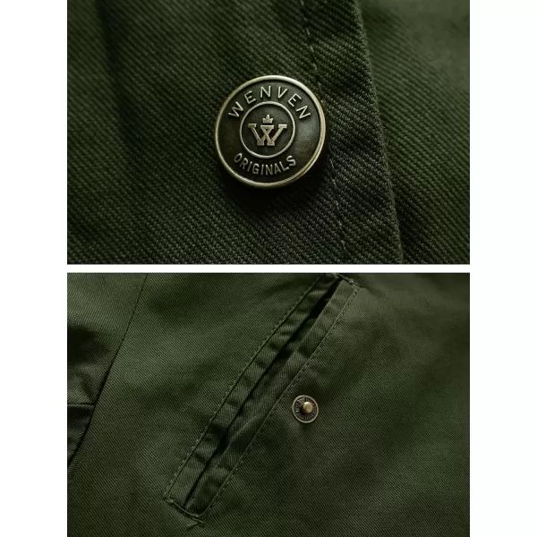 WenVen Womens Versatile Militray Army Hooded Parka Jacket Coat Green LargeWenVen Womens Versatile Militray Army Hooded Parka Jacket Coat Green Large
