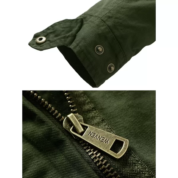 WenVen Womens Versatile Militray Army Hooded Parka Jacket Coat Green LargeWenVen Womens Versatile Militray Army Hooded Parka Jacket Coat Green Large