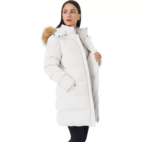 WenVen Womens Winter Thicken Puffer Coat Warm Jacket with Fur Hood White XLWenVen Womens Winter Thicken Puffer Coat Warm Jacket with Fur Hood White XL