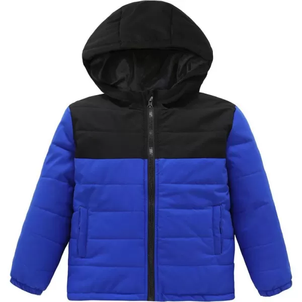 WenVen Boys Water Repellent Rain Jacket Winter Hooded Coat Sapphire Blue 8WenVen Boys Water Repellent Rain Jacket Winter Hooded Coat Sapphire Blue 8