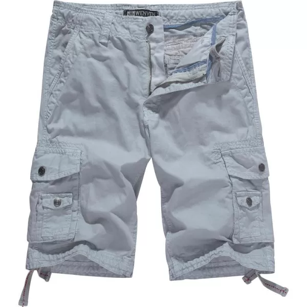 WenVen Mens Cotton Twill Cargo Shorts Outdoor Wear LightweightNo4 Light Grey33WenVen Mens Cotton Twill Cargo Shorts Outdoor Wear LightweightNo4 Light Grey33