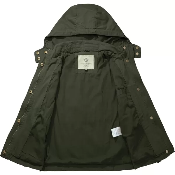 WenVen Girls Spring Lightweight Canvas Outerwear Jacket with Removable HoodWenVen Girls Spring Lightweight Canvas Outerwear Jacket with Removable Hood