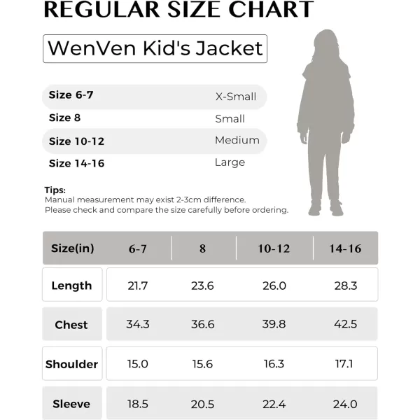 WenVen Girls Winter Sherpa Jacket Thicken Cotton Parka Coat with Removable HoodClaret