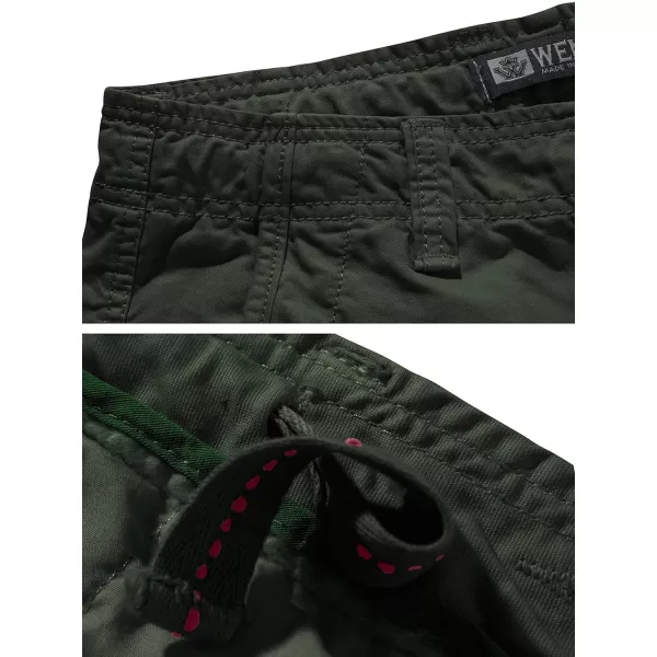 WenVen Mens Cotton Twill Cargo Shorts Outdoor Wear Lightweight Army Green 34WenVen Mens Cotton Twill Cargo Shorts Outdoor Wear Lightweight Army Green 34