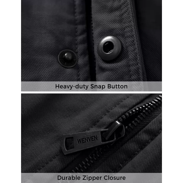 WenVen Mens Winter Warm Quilted Lined Multi Pockets Puffer VestGrey