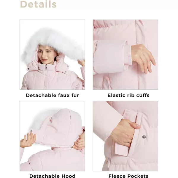 WenVen Womens Winter Puffy Coat Warm Parka Jacket with Fur Hood Pink 2XLWenVen Womens Winter Puffy Coat Warm Parka Jacket with Fur Hood Pink 2XL