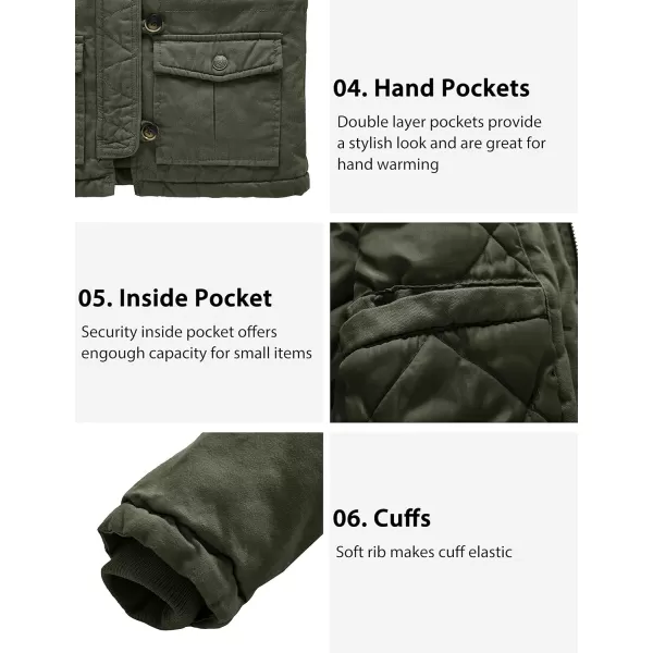 WenVen Boys Winter Warm Insulated Jacket Casual Hooded Snow Coat Green 1012WenVen Boys Winter Warm Insulated Jacket Casual Hooded Snow Coat Green 1012