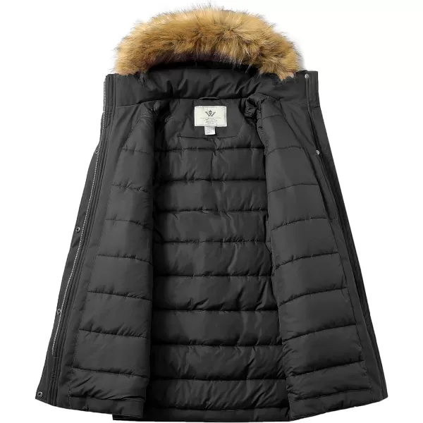 WenVen Womens Winter Military Waterproof Parka Jacket with Faux Fur HoodWenVen Womens Winter Military Waterproof Parka Jacket with Faux Fur Hood
