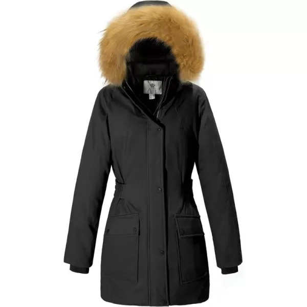WenVen Womens Winter Military Waterproof Parka Jacket with Faux Fur HoodWenVen Womens Winter Military Waterproof Parka Jacket with Faux Fur Hood