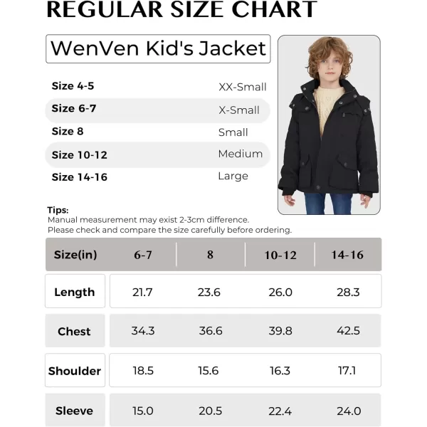 WenVen Boys Winter Thicken Cotton Coat Heavy Sherpa Lined Hooded Parka JacketGrey