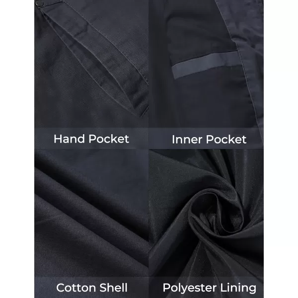 WenVen Mens Casual Canvas Cotton Military Jacket Lightweight Zip Up OutwearGray
