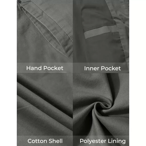 WenVen Mens Casual Lightweight Military Jacket Cotton Zip up Outerwear CoatOlive