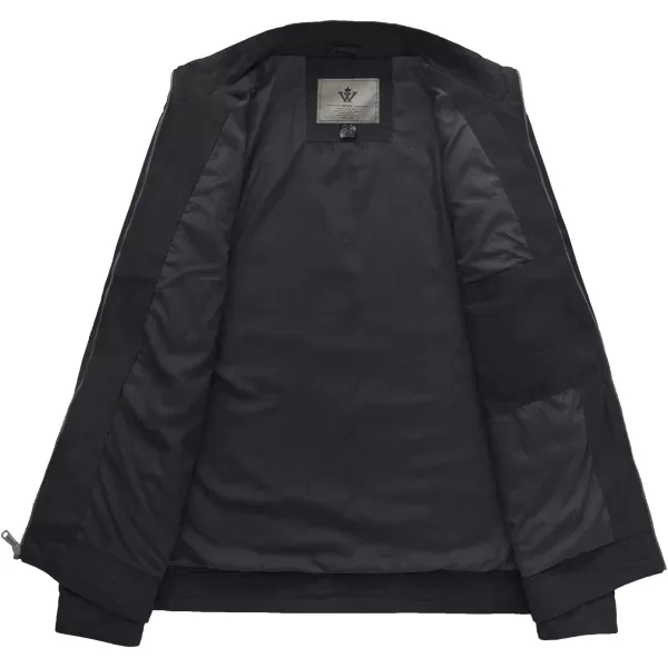 WenVen Mens Spring Canvas Military Style Jacket Casual Lightweight Cotton CoatGrey